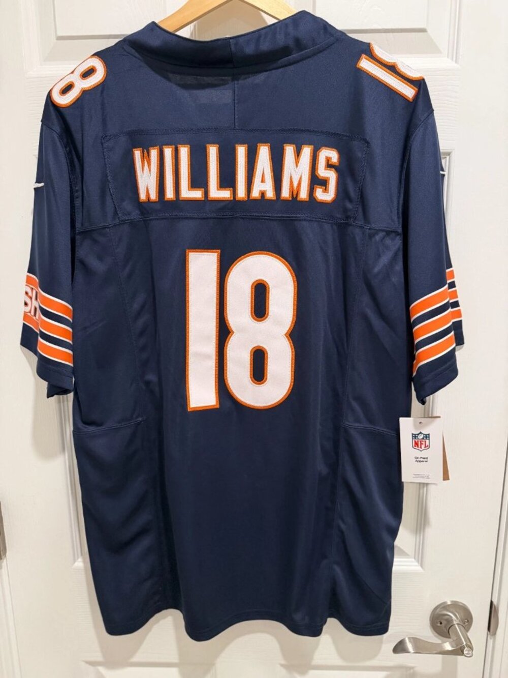Caleb Williams Navy Jersey Stitched 18 Vapor